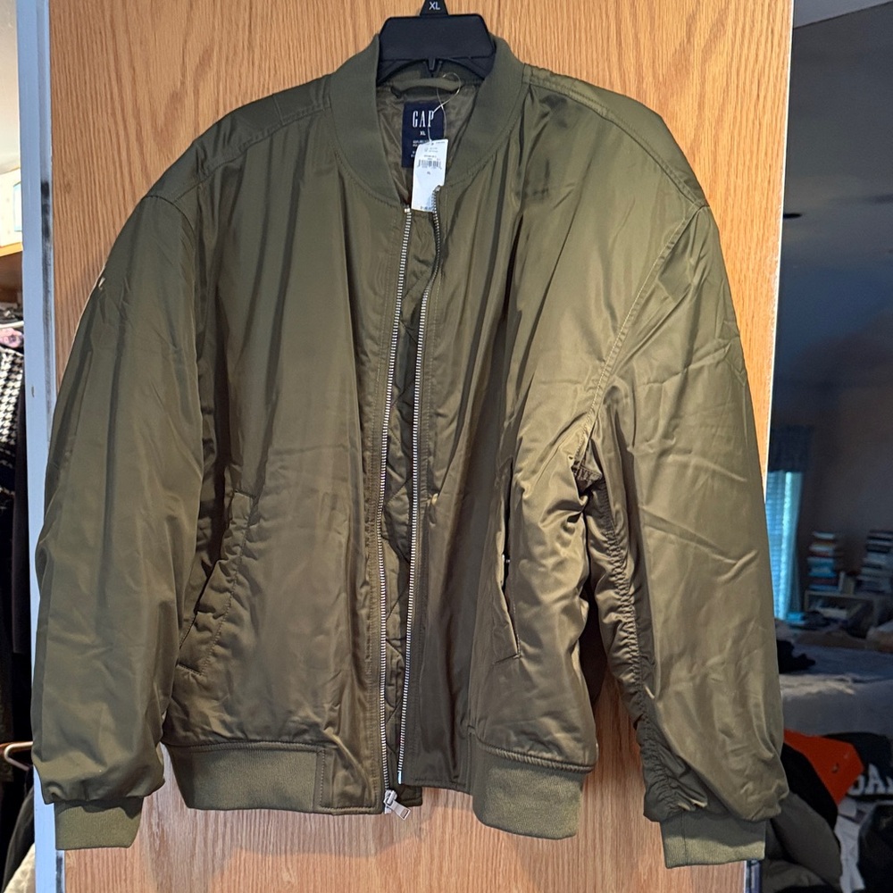GAP Olive Bomber Jacket